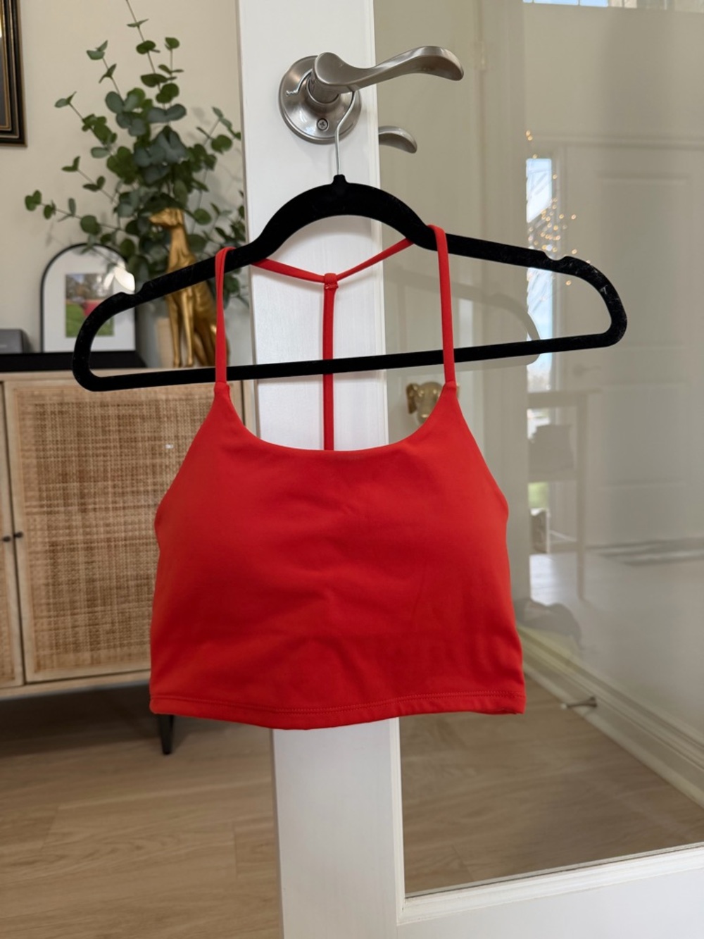POPFLEX Red Y-Back Sports Bra